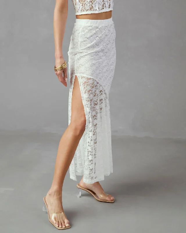 Women's Trendy Outfits Yours Truly Lace Maxi Skirt