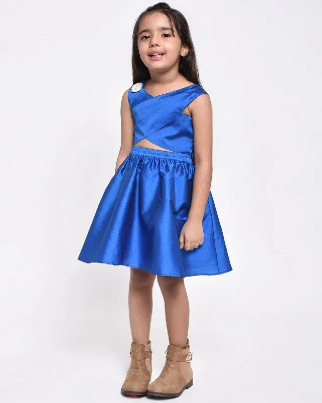 Your Favorite Items, Now At Lower Prices Royal Blue Skirt & Top Set