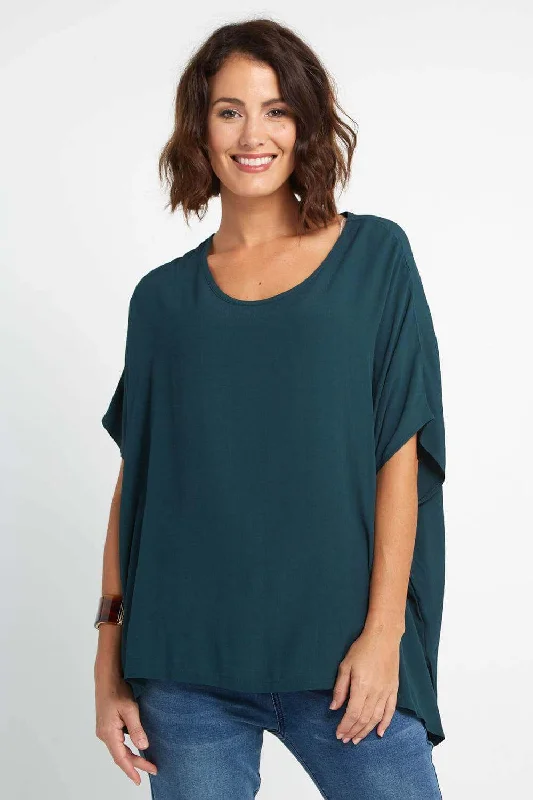 On-Trend Fashion Offers Kuala Lumpur Top - Emerald Green