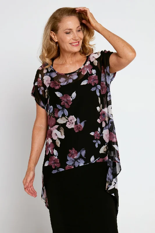 Snag Fabulous Fashion Bargains Ashton Chiffon Top - Mauve
