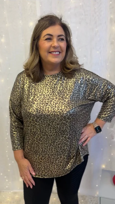 End-Of-Season Clearance Only Carmakoma Leopard Shine Top