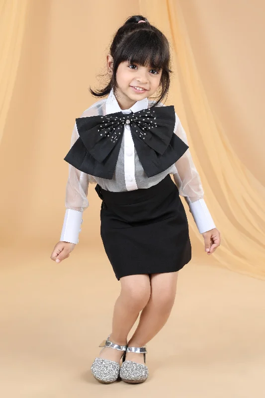 Find Your Unique Flair Pre-Order: Top & Skirt with Embellished Bow and Inner