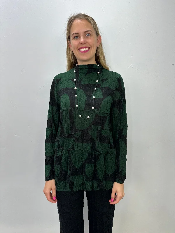 Summer Fashion Brussel Green A-line Maberly Top