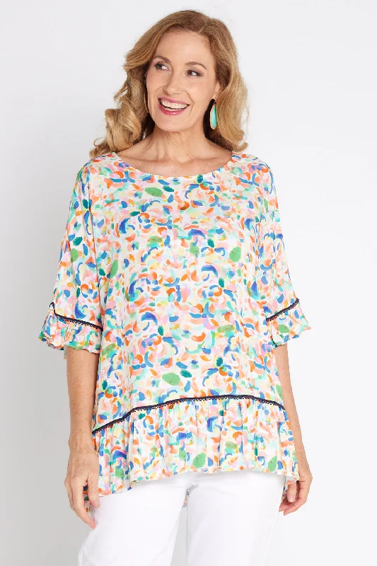 Fashion Essentials Electra Top - Summer Watercolour