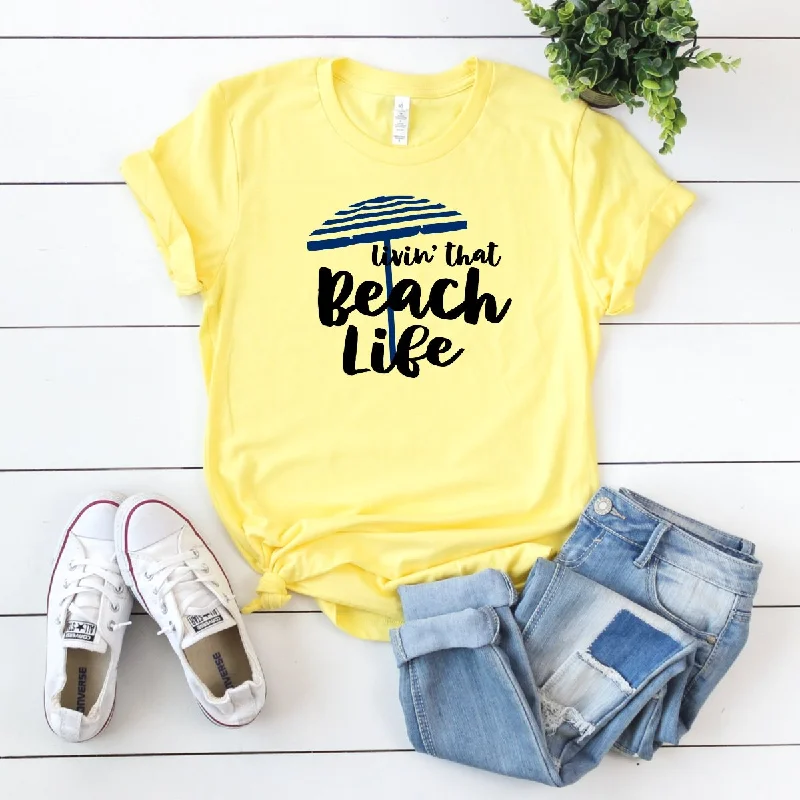 Special Sale – Don't Miss Out Livin' That Beach Life Blue Umbrella