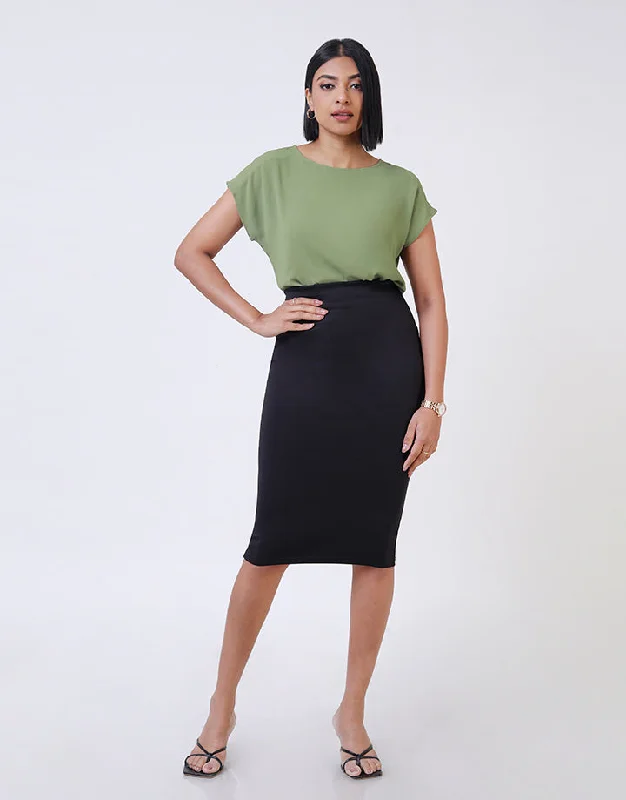 Get More, Spend Less Batwing Sleeves Top with Back Keyhole