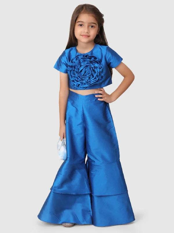 Shop Your Favorites Before They're Gone Royal Blue flower top & Plazoo