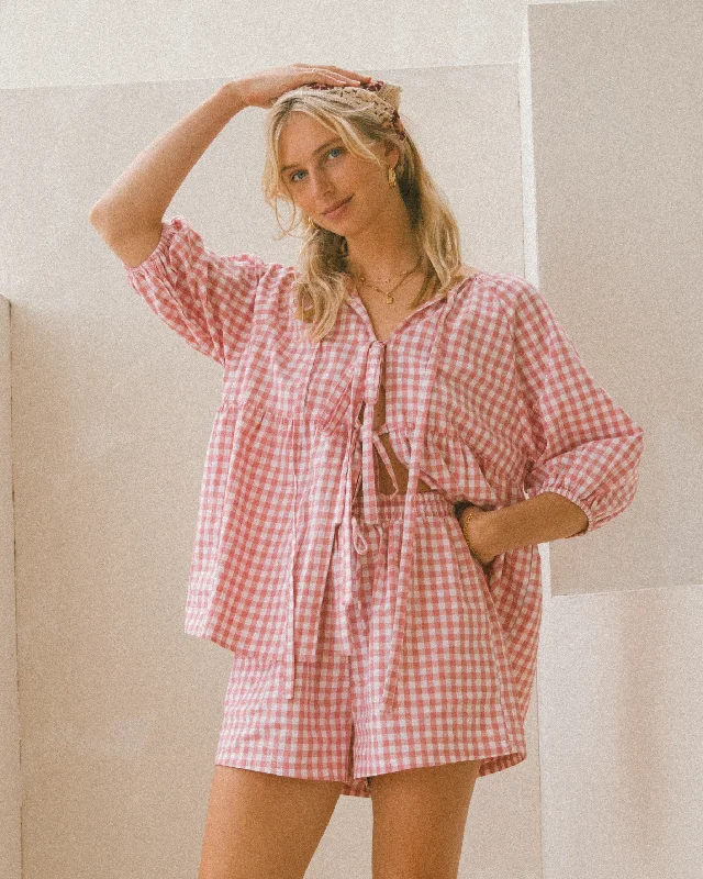 Your Perfect Deal Is Just A Click Away Florence Top | Pink Gingham
