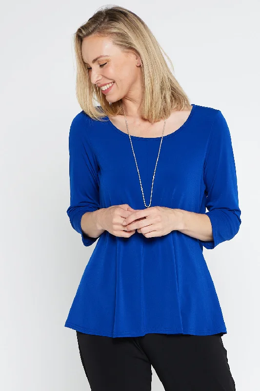 Fashionista Sale Josephine 3/4 Sleeve Top - Royal