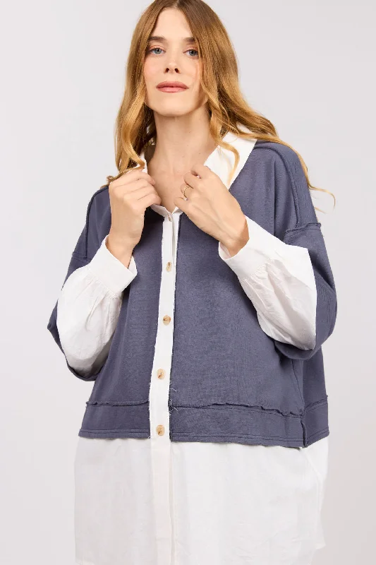 Big Savings Rosey Layered Two Tone Top
