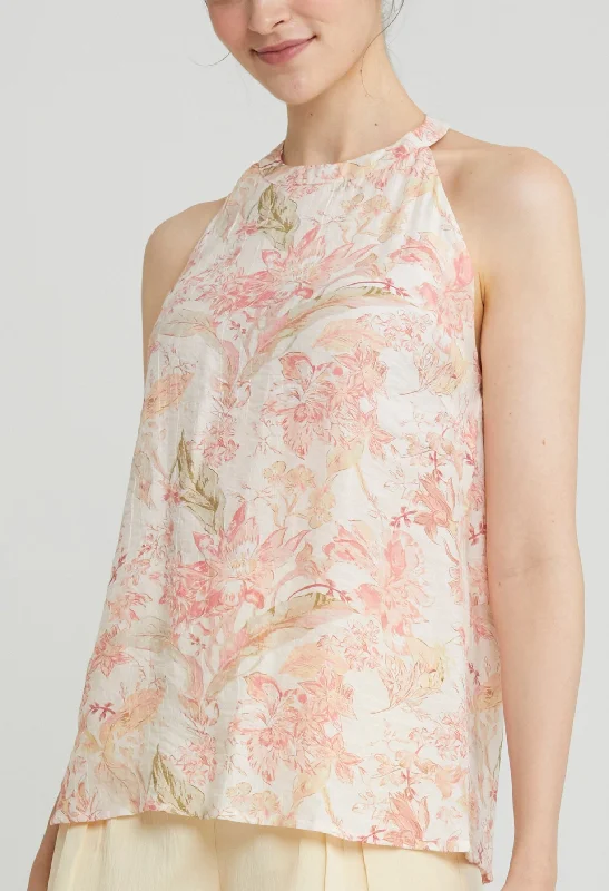 Weekend Price Drop – Shop Before It'S Gone Petal Halter Neck Top