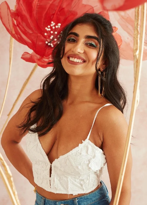Fashion-Forward Looks At Low Prices Athena Embroidered Bustier Corset Top