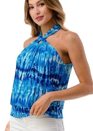 Special Sale – Don't Miss Out Oceans Apart O-Ring Halter Neck Top CLEARANCE FINAL SALE