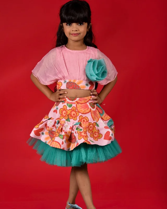 Sustainable Fashion Extravaganza Pre-Order: Crop Top with Frilled Skirt