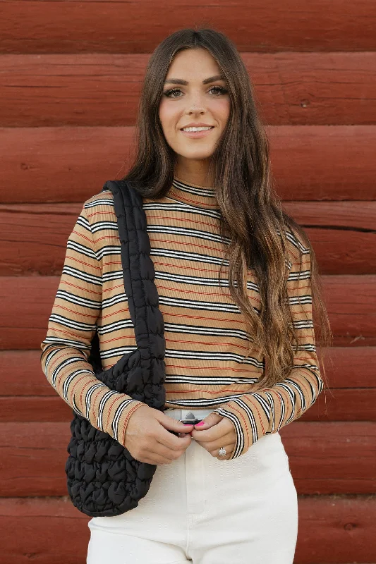 Relaxed Style Home Body Top-Toffee Multi