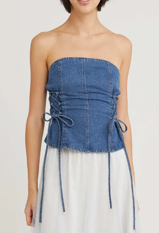 Get More, Spend Less Darling Denim Bodice Top