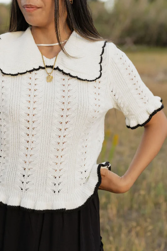 Snag The Best Bargains Before They're Over Evalyn Top-Off White