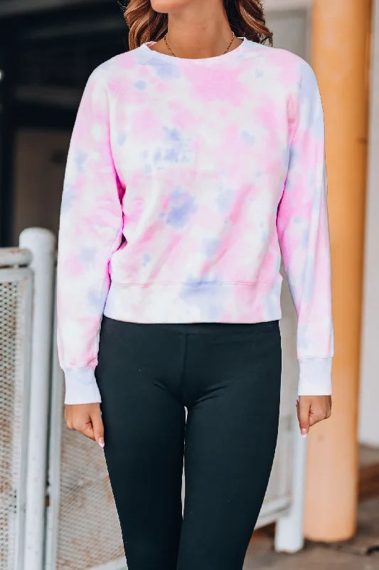Daily Deals Love Buzz Tie Dye Top (Pink) FINAL SALE