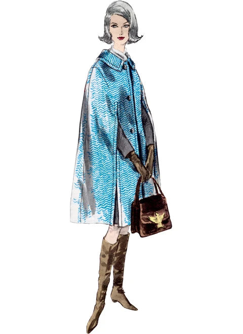 Affordable Luxury Women's Apparel Vogue Vintage Capes V1838
