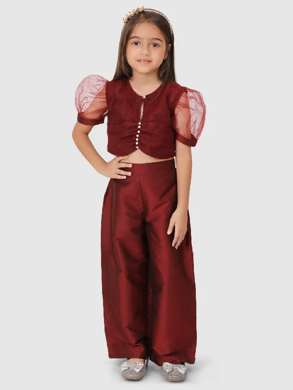 Weekend-Only Deals You'll Love Maroon Beads Top&Pant