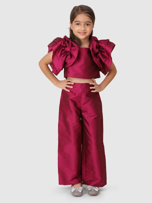 Don't Miss Out Plum flower sleeve top&Pant