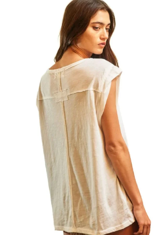 Amazing Prices On The Styles You Love So Slouchy Cotton Muscle Sleeve Top Made in USA