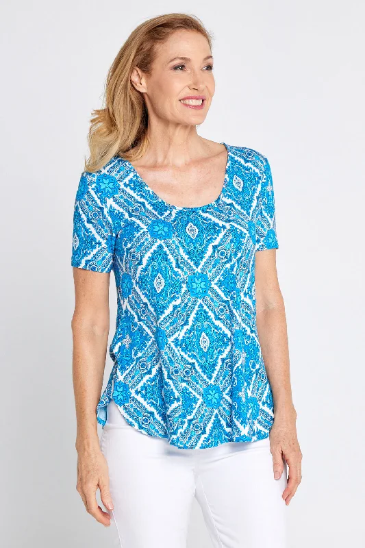 Flash Sale, Don't Miss Postage Soft Top - Turquoise Paisley