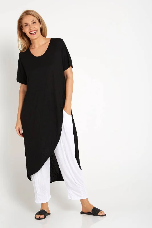 Stylish Savings Koda Tunic Top - Black