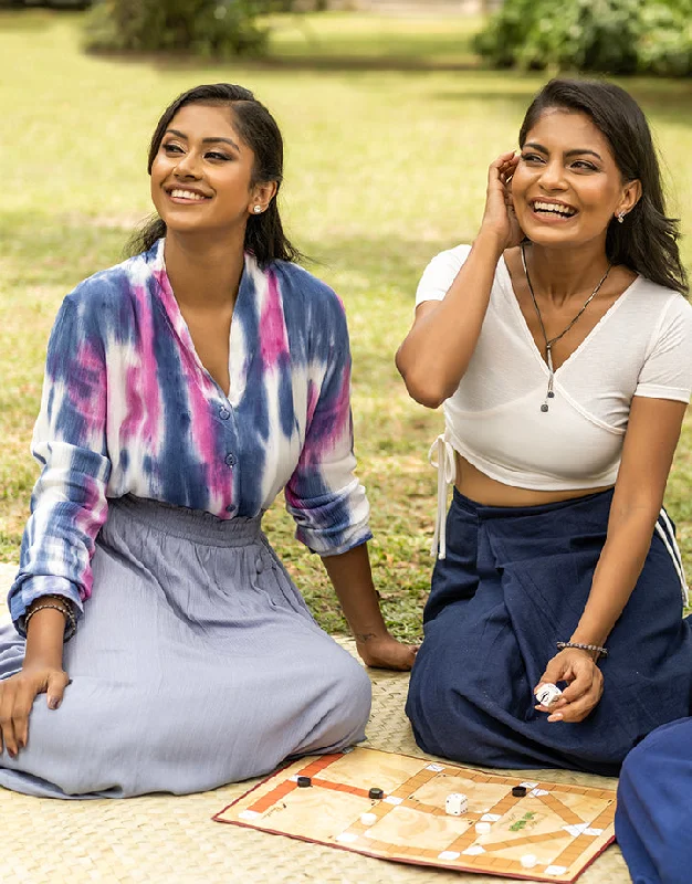 Discover Promotions Crop Top with Drawstrings