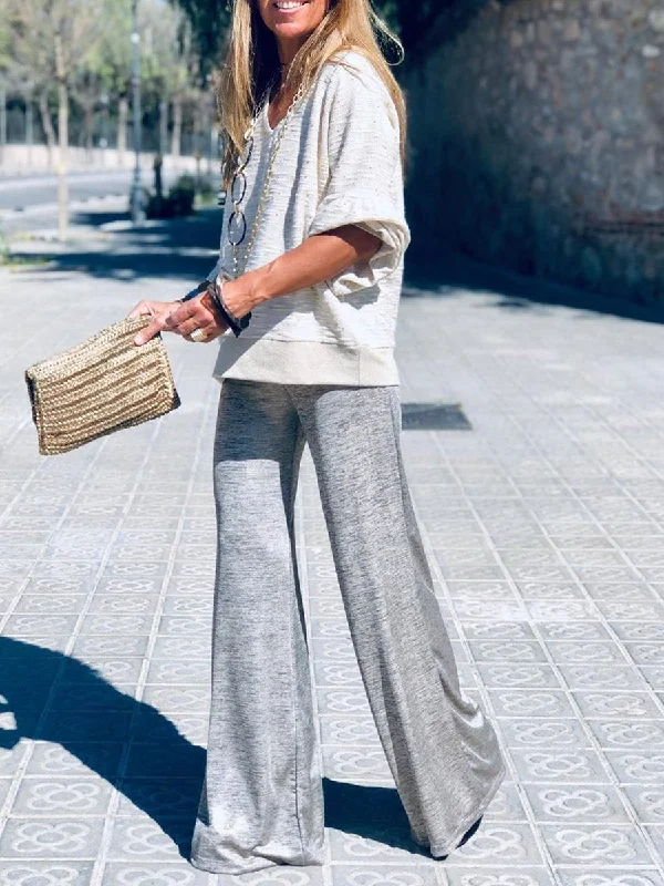 Trendy Looks, Wallet-Friendly Prices Casual Loose Comfortable Soft Top Trouser Suit