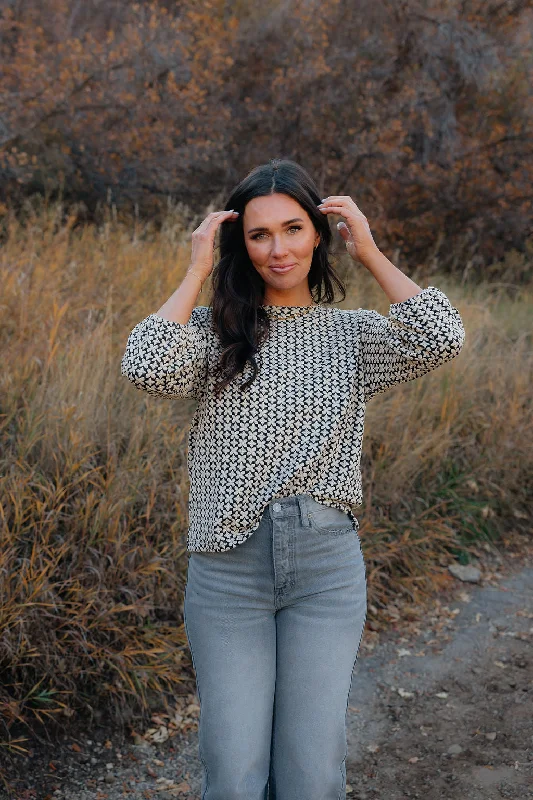 Your Favorite Items, Now At Lower Prices Lucca Top-Black Multi