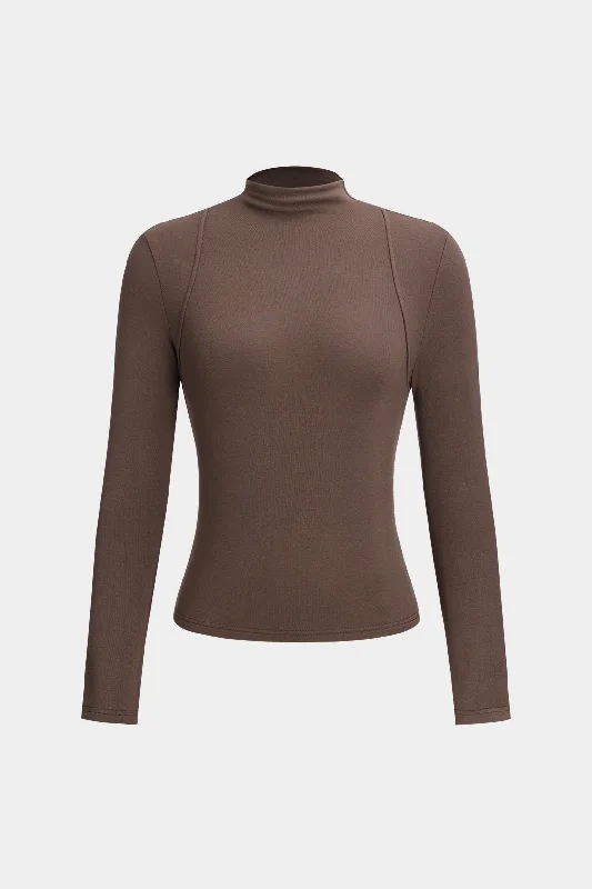 The Sale You'Ve Been Waiting For Mock Neck Long-Sleeve Top