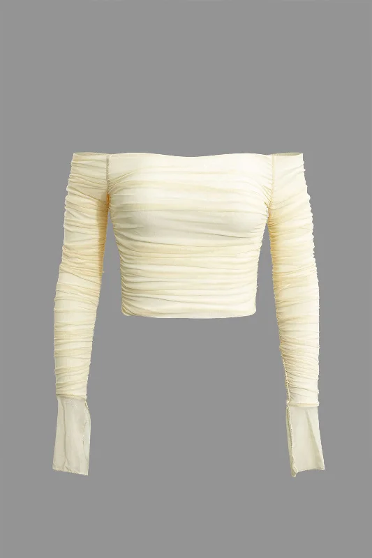 The Good Stuff Off-The Shoulder Long-Sleeve Top