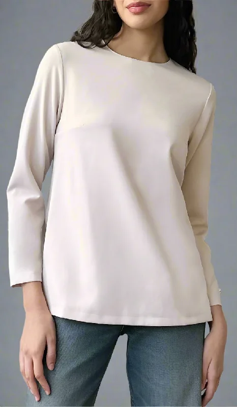 Stay Ahead In Style Lyla Everyday Tailored Shell Top - Cream