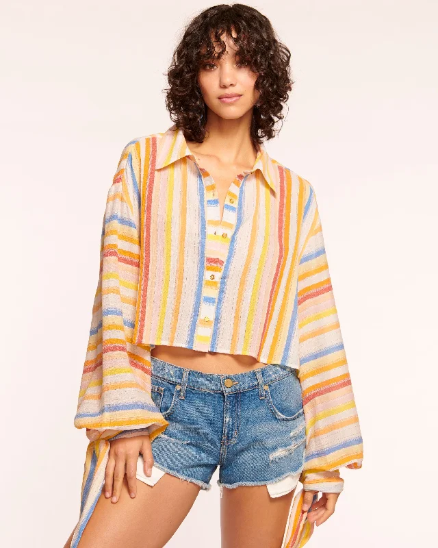 Don't Miss Out On These Must-Have Deals Vesta Button Down Coverup Top