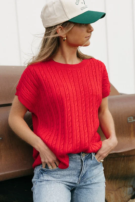 Hot Sale Cason Top-Red