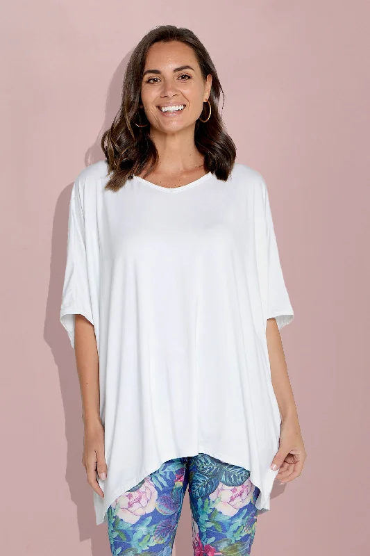 Unleash Your Trend Driven Style Alana Bamboo Top - White