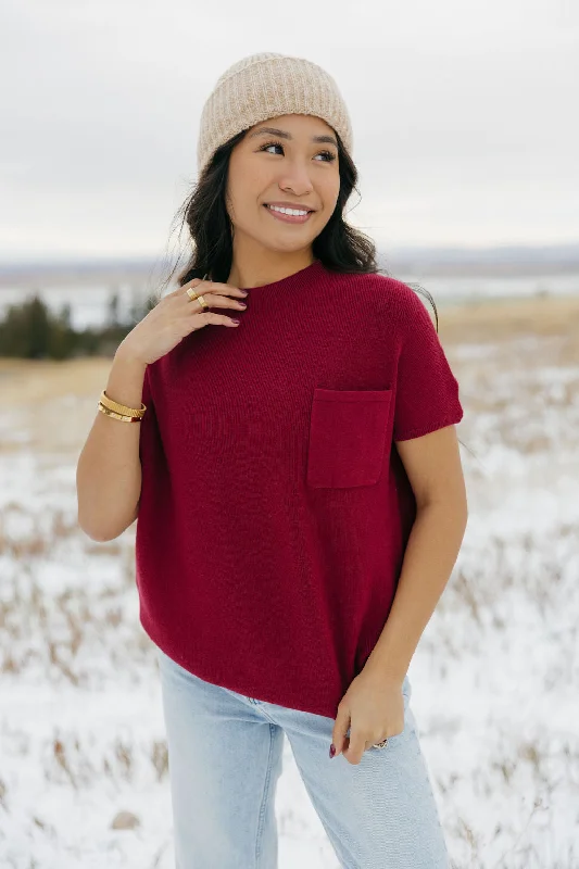 On-Trend Fashion Offers Mason Top-Berry