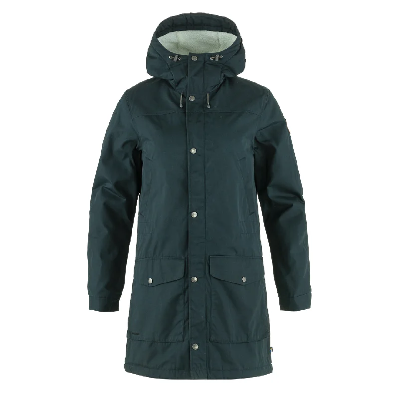 Vintage Women's Fashion Fjallraven Womens Greenland Winter Parka Dark Navy