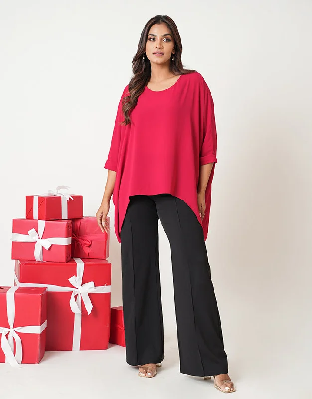 Save Big Handkerchief Style Poncho Top