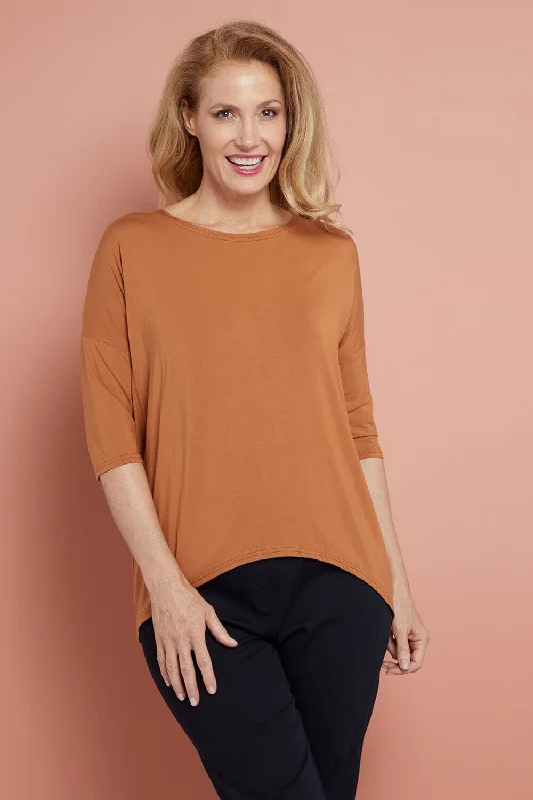 Grab The Hottest Deals Before They Disappear Irena Bamboo Top - Rust