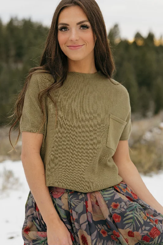 Athleisure Style Sale Mason Top-Olive