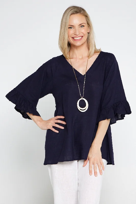 Flash Deals For A Limited Time Samar Top - Navy