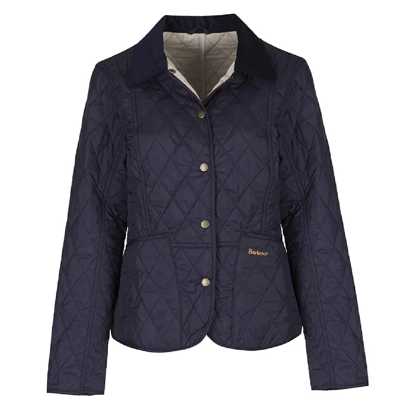 Fashionable Women's Outfit Barbour Womens Summer Liddesdale Quilt Jacket Navy / Pearl Fashionable Women's Outfit Barbour Womens Summer Liddesdale Quilt Jacket Navy / Pearl