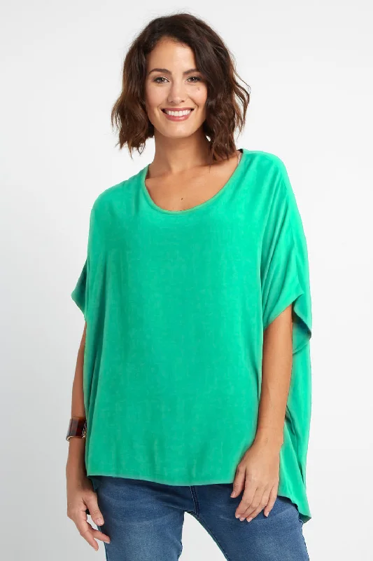 Relaxed Style Deals Kuala Lumpur Top - Jade Green