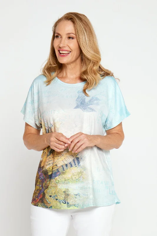 Flash Sale Poetry Top - Mint Collage