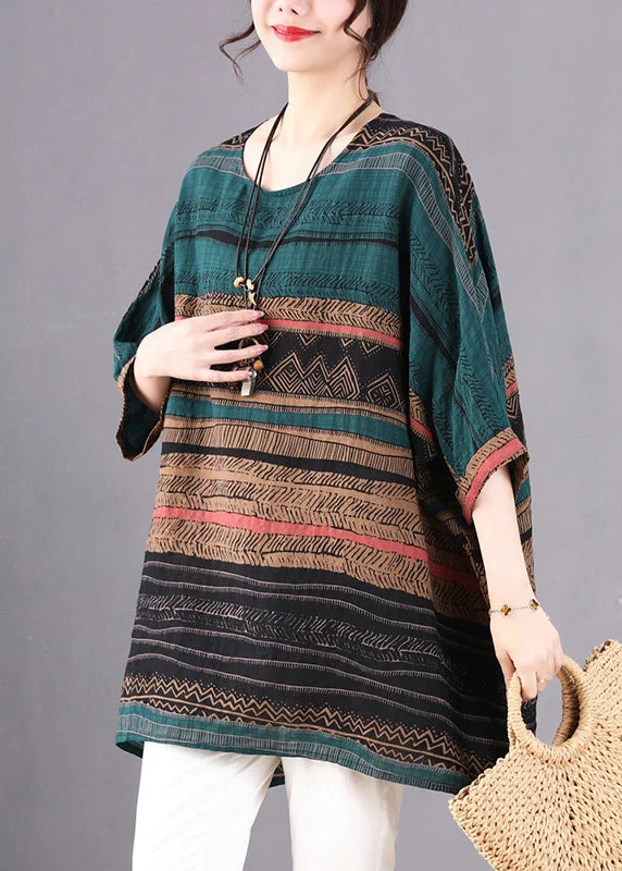 Fashion Deals Too Good To Pass Up Unique Green Oversized Striped Linen Shirt Top Summer Fashion Deals Too Good To Pass Up Unique Green Oversized Striped Linen Shirt Top Summer