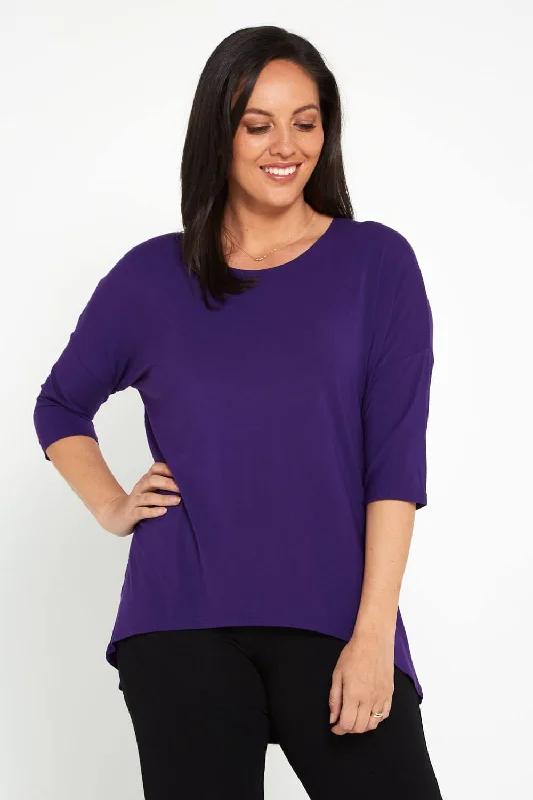 Classic Fashion, Modern Discounts Irena Bamboo Top - Eggplant