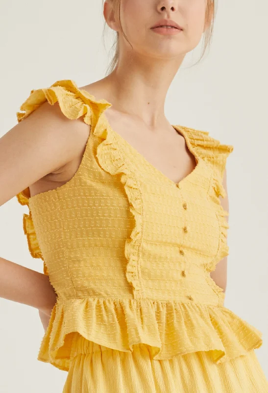 Special Holiday Sale – Limited Stock Cap Sleeve Vintage Peplum Top