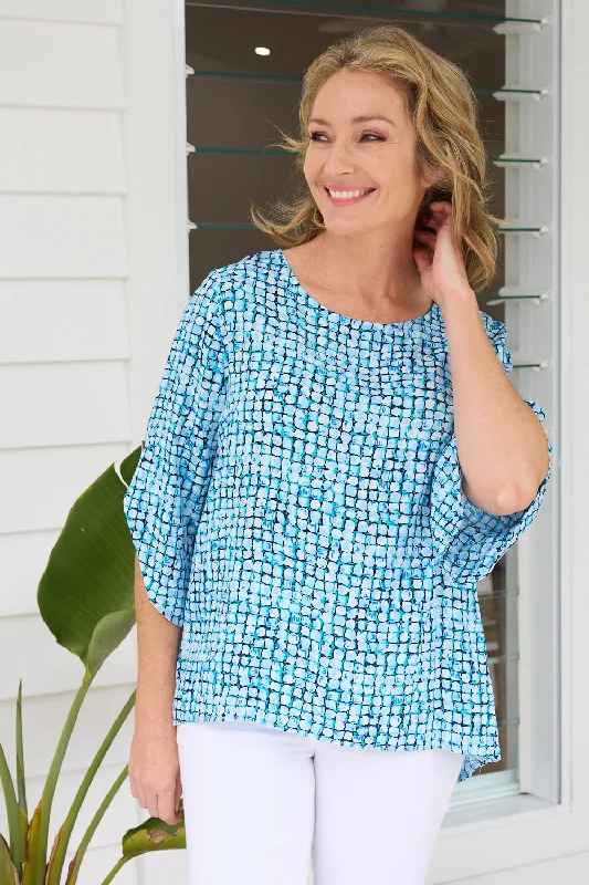 Stylish Savings Raven Top - Blue Marano